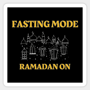 Fasting mode Ramadan on| Ramadan Kareem Sticker